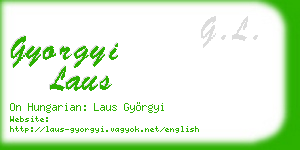 gyorgyi laus business card