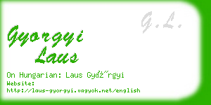 gyorgyi laus business card